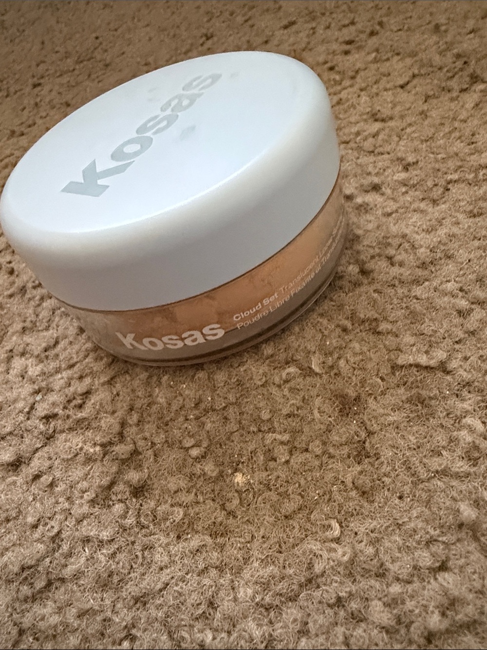 Kosas setting Powder Jar - sheer yellow never used